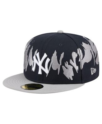 New Era - Men's Navy/Gray New York Yankees Retro Pattern 59FIFTY Fitted Hat
