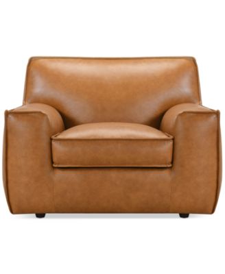 Furniture - Glympton 44" Leather Arm Chair