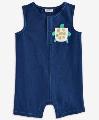 First Impressions - Baby Boys Turtle Pocket Cotton Sunsuit