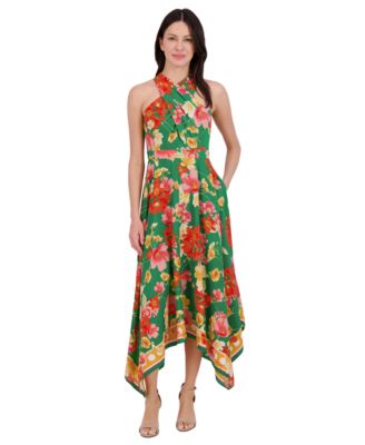 Vince Camuto - Women's Printed Crossover-Neck Handkerchief