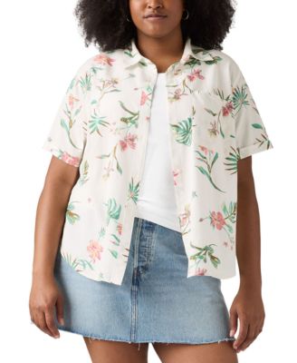 Levi's - Plus Size Darlene Floral Short-Sleeve Shirt