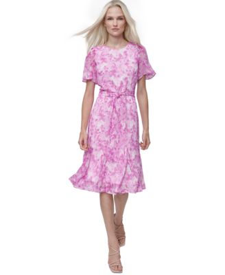 DKNY - Women's Abstract-Print Midi Dress
