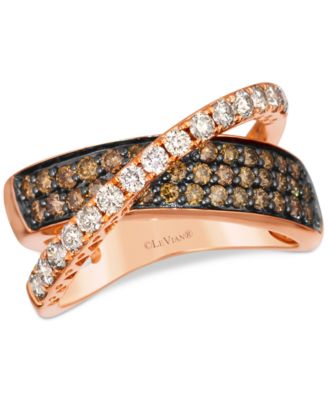 Le Vian - Nude Diamond Crossover Ring (1-1/6 ct. t.w.) Ring in 14k Rose Gold