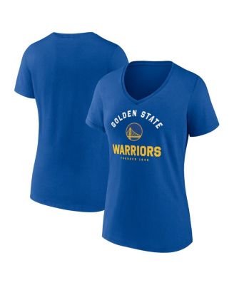 Logo Athletic - Women's Royal Golden State Warriors Unrivaled V-Neck T-Shirt
