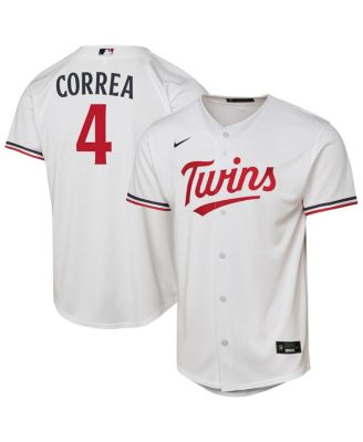 Nike - Big Boys and Girls Carlos Correa White Minnesota Twins Home Replica Player Jersey