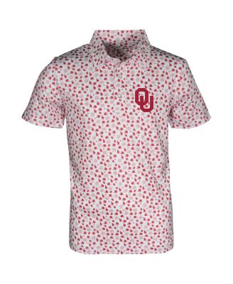 Garb - Toddler White Oklahoma Sooners Earnest Allover Print Polo Shirt