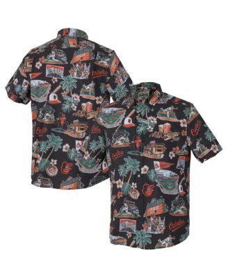 Reyn Spooner - Men’s Black Baltimore Orioles Scenic Tri-Blend Button-Down Shirt