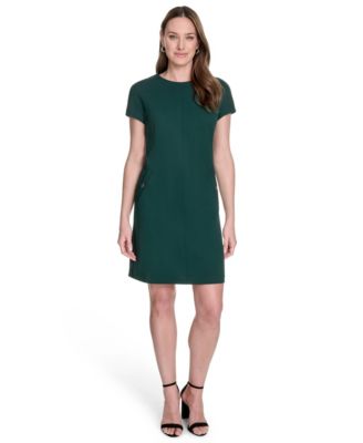 Tommy Hilfiger - Women's Button-Trim Shift Dress