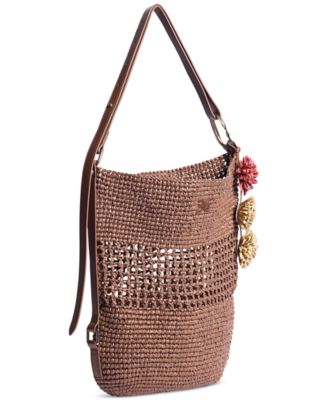 Sam Edelman - Marcie Open Weave Raffia Bucket Bag