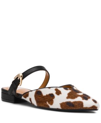 DV Dolce Vita - Women's Domainica Buckle Flat Pointed-Toe Mules