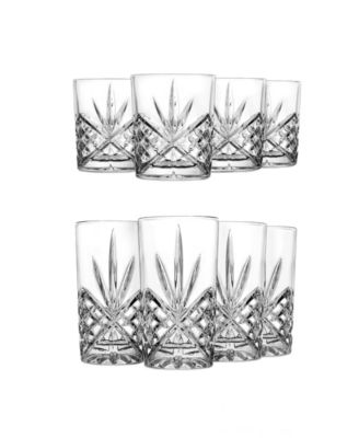 Godinger - "Dublin" Double Old-Fashioned and Highball, Set of 8