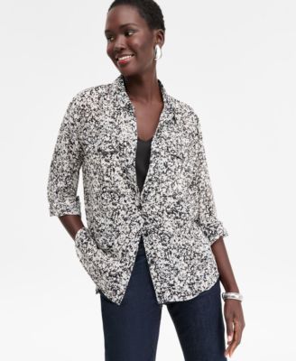 I.N.C. International Concepts - Women's Printed Button-Front Shirt