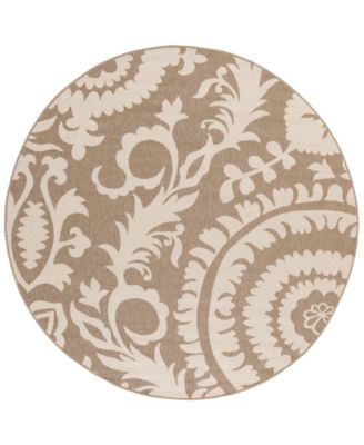 Livabliss - Alfresco ALF-9616 Camel 7'3" Round Area Rug