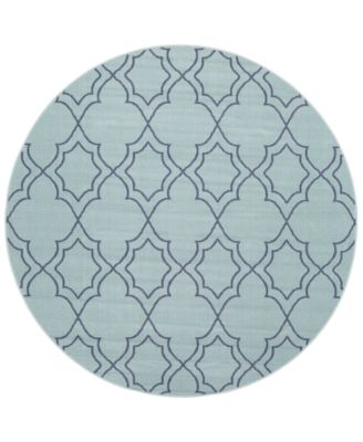 Livabliss - Alfresco ALF-9652 Aqua 8'9" Round Area Rug