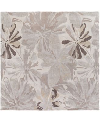 Livabliss - Athena ATH-5135 Taupe 4' Square Area Rug