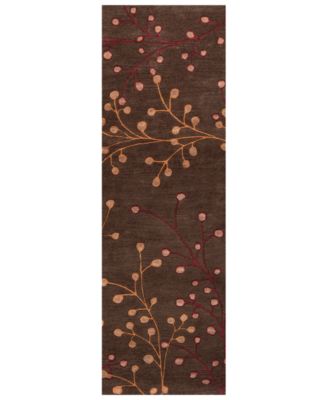 Surya - Athena ATH-5052 Dark Brown 3' x 12' Runner Area Rug