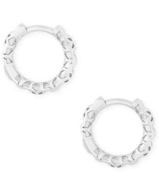 Kendra Scott - Small Patterned Huggie Hoop Earrings, 0.51"