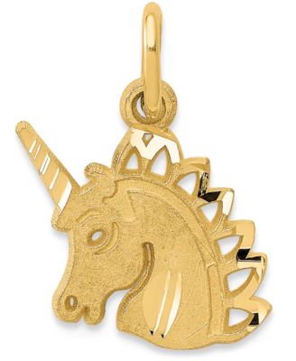 Macy's - Unicorn Charm Pendant in 14k Yellow Gold