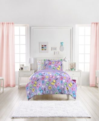 Dream Factory - Sweet Butterfly Twin Comforter Set