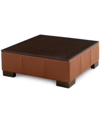 Furniture - Darrium 36" Leather Ottoman