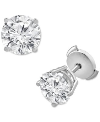 Badgley Mischka - Certified Lab Grown Diamond Stud Earrings (4 ct. t.w.) in 14k Gold