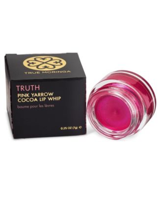 True Moringa - Moisturizing Shimmer Pink Yarrow Cocoa Lip Whip Balm, 0.25 oz.