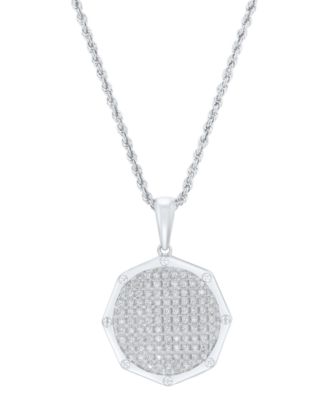 Grown With Love - Lab Grown Diamond Anise Cluster 22" Pendant Necklace (1/2 ct. t.w.) in 10k White Gold