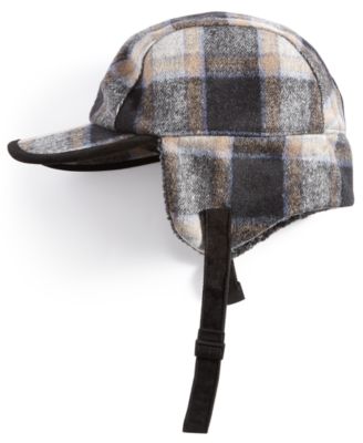 Scala - Men's Plaid Fleece-Lined Cap with Earflaps