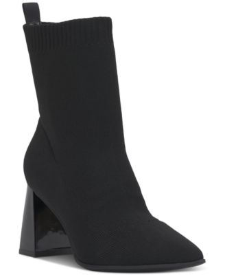 I.N.C. International Concepts - Ximena Pointed-Toe Flyknit Dress Booties