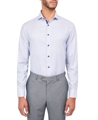 MICHELSONS OF LONDON - Men's Dobby Square Shirt