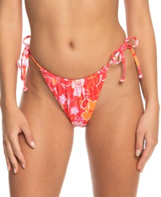Roxy - Juniors' Meadow Flowers Cheeky Side-Tie Bottoms