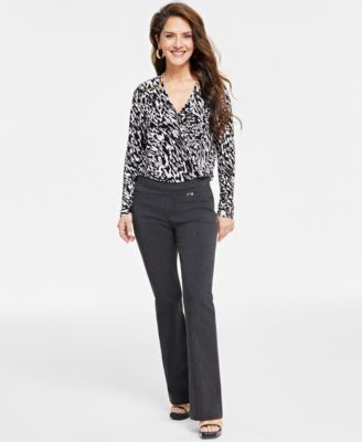 I.N.C. International Concepts - Petite Mid-Rise Bootcut Pants