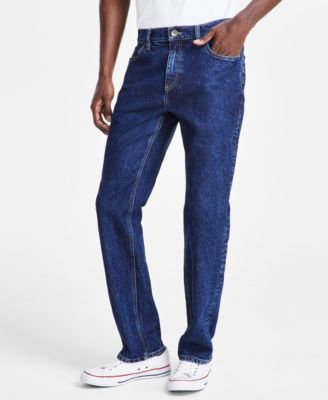 Sun + Stone - Men's Straight Fit Indigo Blue Jeans