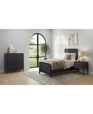 Furniture - Assemblage 3pc Bedroom Set (Twin Bed, Small Chest & Nightstand)