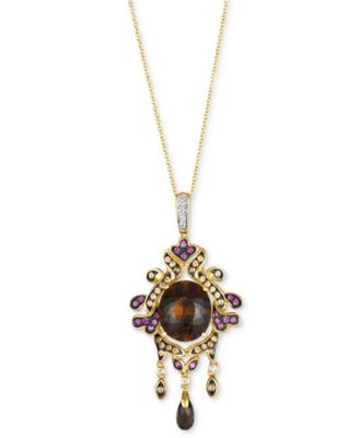 Le Vian - Multi-Gemstone Gothic Inspired 18" Pendant Necklace (8 ct. t.w.) in 14k Gold