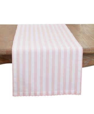Saro Lifestyle - Soothing Stripes Table Runner, 16"x72"