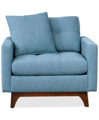 Furniture - Nari Tufted Back Arm Chair with 1 Toss Pillow, Only at Macy's