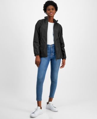 Rains - Women's Lightweight Hooded Zip-Front Rain Jacket