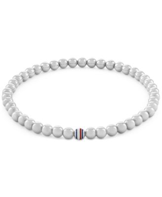Tommy Hilfiger - Beaded Stainless Steel Stretch Bracelet