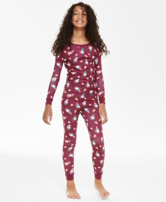 Holiday Lane - Little & Big Kids Gnomes Cotton Snug-Fit Pajamas, 2 Piece Set