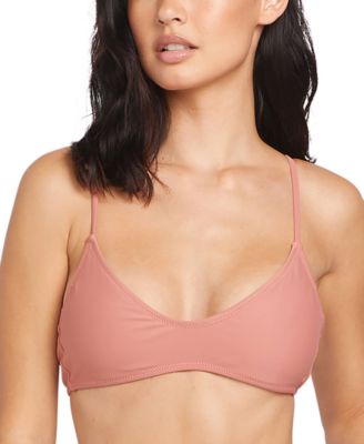 Volcom - Juniors' Simply Solid Scoop-Neck Bikini Top