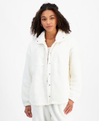 Hippie Rose - Women's Fleece Contrast-Trim Jacket