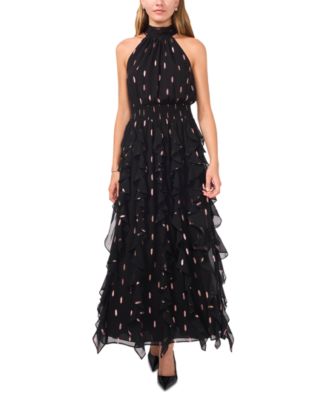 1.STATE - Women's Sleeveless Halter Maxi Dress