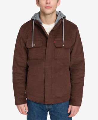 Levi's - Men's Hooded Corduroy Zip Jacket
