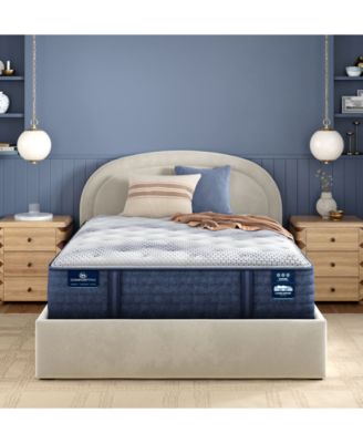 Serta - iComfortPro Canterbury 15" Latex Foam Plush Mattress Set - Queen Split