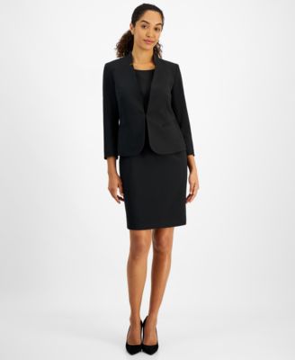 Le Suit - Petite Cutout Kissing Jacket & Sheath Dress Suit