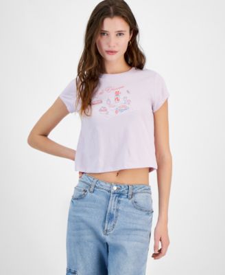Pretty Rebellious - Juniors' French Picnic Graphic T-Shirt
