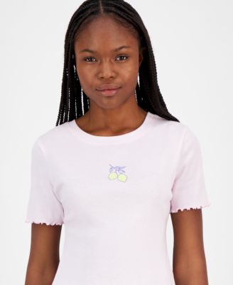 Grayson Threads, The Label - Juniors' Lemon Shrunken-Fit T-Shirt
