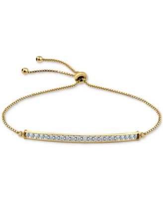 Giani Bernini - Cubic Zirconia Bar Bolo Bracelet