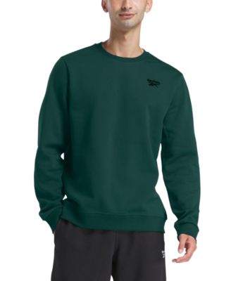 Reebok - Men's Identity Vector Regular-Fit Logo-Print Fleece Sweatshirt